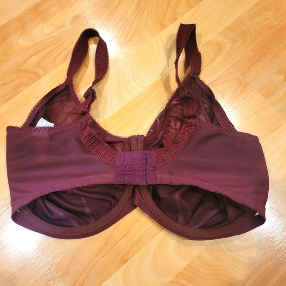 Elomi Cate Underwire Bra With Side Support Rasin Size 38L - Picture 5 of 10